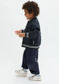 KIDS-BOYS Sweat-Collegejacke mit flauschigen Applikationen