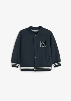 KIDS-BOYS Sweat-Collegejacke mit flauschigen Applikationen
