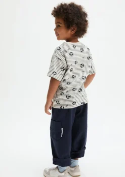 KIDS-BOYS T-Shirt mit Fußball-Allover-Print
