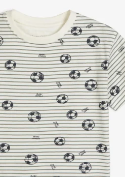 KIDS-BOYS T-Shirt mit Fußball-Allover-Print