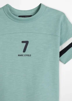 KIDS-BOYS T-Shirt mit gestreiften Ärmeln und Rückenprint