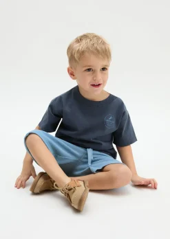 KIDS-BOYS-T-Shirt mit beidseitigem Print