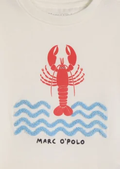 KIDS-BOYS-T-Shirt mit flauschiger Wellen-Applikation