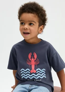 KIDS-BOYS-T-Shirt mit flauschiger Wellen-Applikation
