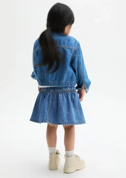KIDS-GIRLS Jeansjacke mit elastischem Saum