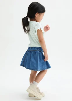 KIDS-GIRLS Jeansrock aus weicher Bio-Baumwolle