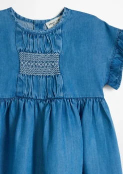 KIDS-GIRLS Kleid aus weicher Viskose in Denim-Optik