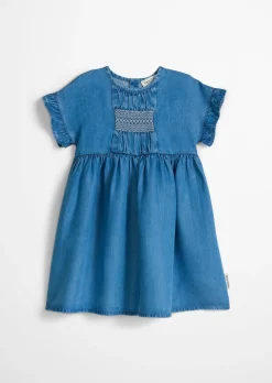 KIDS-GIRLS Kleid aus weicher Viskose in Denim-Optik
