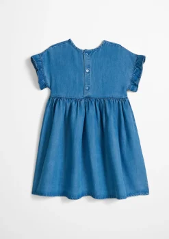 KIDS-GIRLS Kleid aus weicher Viskose in Denim-Optik