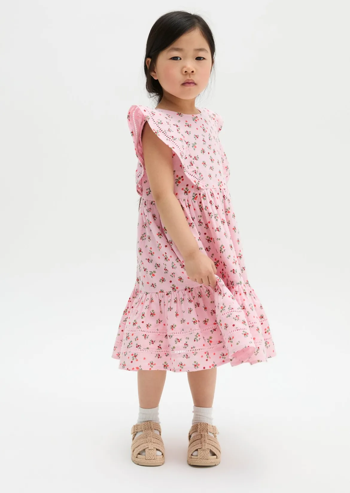 KIDS-GIRLS Kleid aus weichem Bio-Baumwoll-Musselin