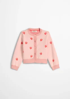 KIDS-GIRLS Strickjacke mit Erdbeermuster