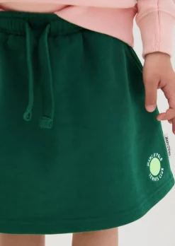 KIDS-GIRLS Sweatrock mit gelbem Tennisball-Highlight