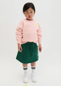 KIDS-GIRLS Sweatrock mit gelbem Tennisball-Highlight