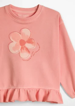 KIDS-GIRLS Sweatshirt mit Rüschen-Detail