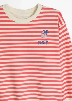 KIDS-GIRLS Sweatshirt mit lustigen Herz-Ellbogen-Patches