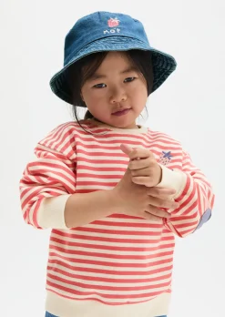 KIDS-GIRLS Sweatshirt mit lustigen Herz-Ellbogen-Patches