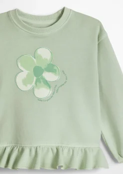 KIDS-GIRLS Sweatshirt mit Rüschen-Detail