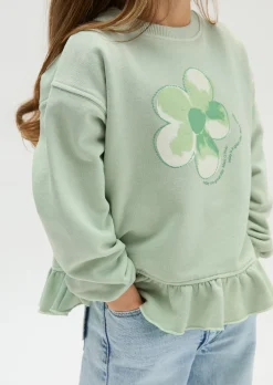 KIDS-GIRLS Sweatshirt mit Rüschen-Detail