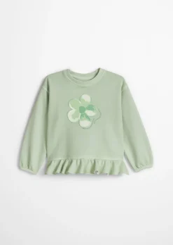 KIDS-GIRLS Sweatshirt mit Rüschen-Detail