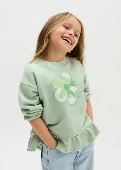 KIDS-GIRLS Sweatshirt mit Rüschen-Detail