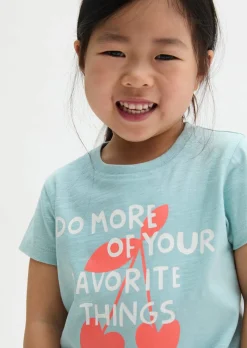 KIDS-GIRLS T-Shirt aus Bio-Baumwoll-Slub-Jersey