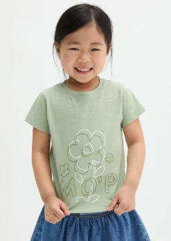 KIDS-GIRLS T-Shirt aus Bio-Baumwoll-Slub-Jersey