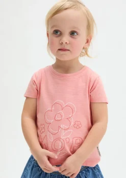 KIDS-GIRLS T-Shirt aus Bio-Baumwoll-Slub-Jersey