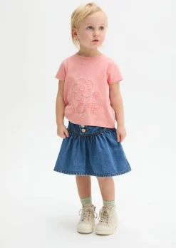KIDS-GIRLS T-Shirt aus Bio-Baumwoll-Slub-Jersey