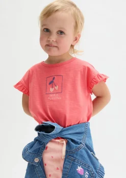 KIDS-GIRLS T-Shirt aus Bio-Baumwoll-Slub-Jersey