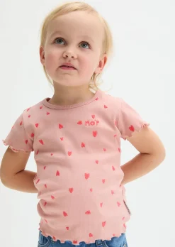 KIDS-GIRLS T-Shirt mit gesticktem Erbeermuster