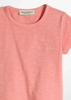 KIDS-GIRLS T-Shirt mit Rüschensaum mit Lochmuster