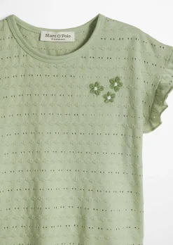 KIDS-GIRLS T-Shirt mit zartem Lochmuster