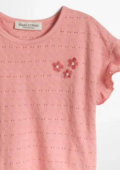 KIDS-GIRLS T-Shirt mit zartem Lochmuster