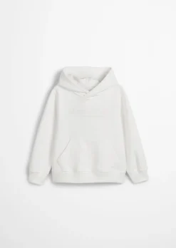 KIDS-UNISEX Logo-Hoodie aus weichem Bio-Baumwoll-Sweat