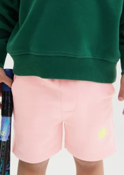 KIDS-UNISEX Sweatshorts mit gelbem Tennisball-Highlight