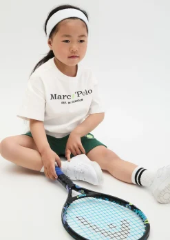 KIDS-UNISEX Sweatshorts mit gelbem Tennisball-Highlight