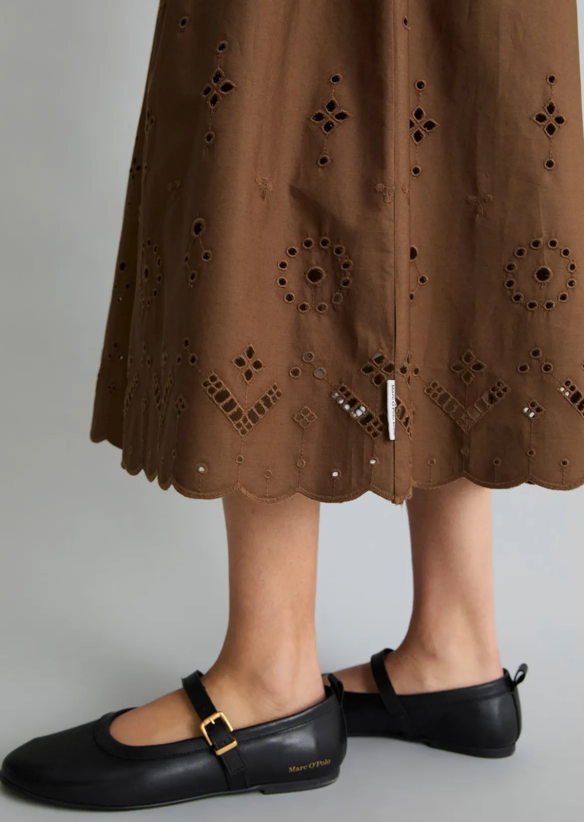 Kleid mit Spitzenrock aus reinem Organic Cotton