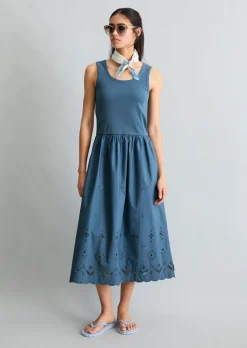 Kleid mit Spitzenrock aus reinem Organic Cotton