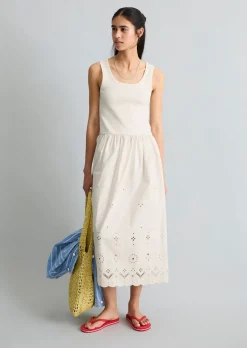 Kleid mit Spitzenrock aus reinem Organic Cotton