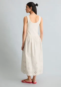 Kleid mit Spitzenrock aus reinem Organic Cotton