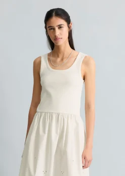 Kleid mit Spitzenrock aus reinem Organic Cotton