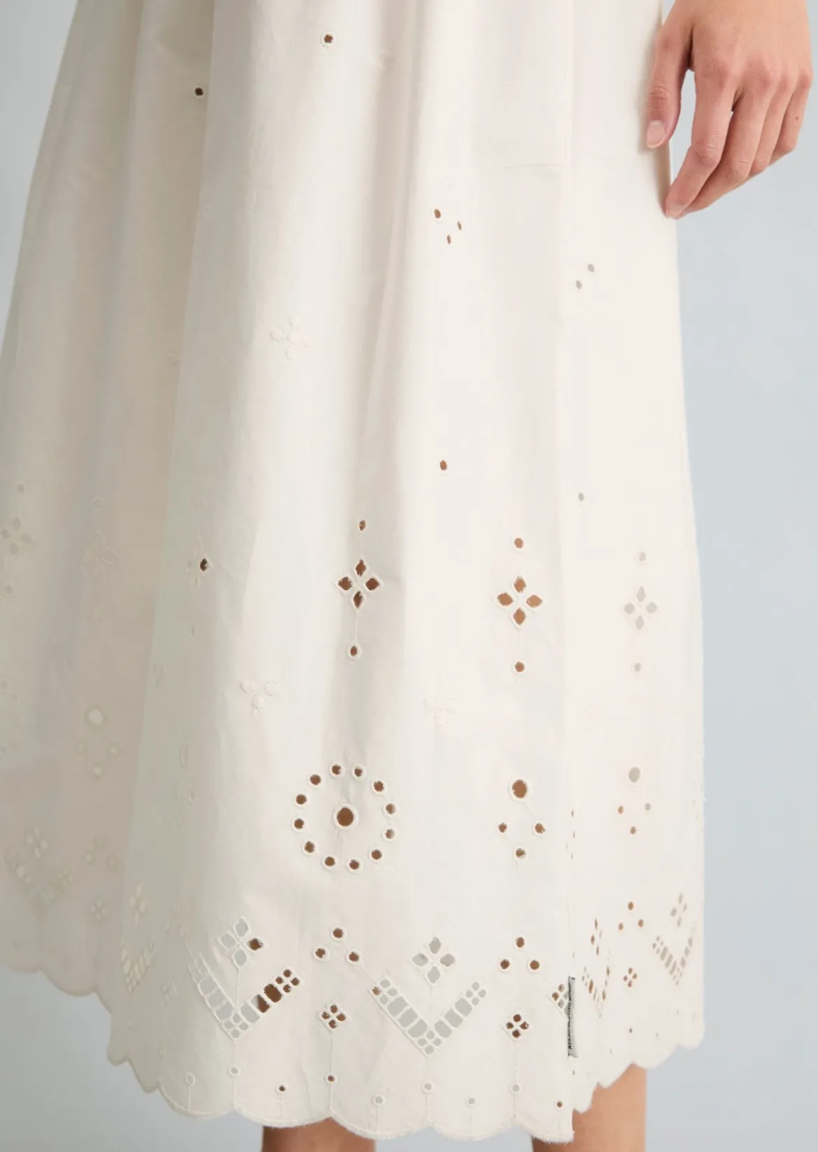Kleid mit Spitzenrock aus reinem Organic Cotton
