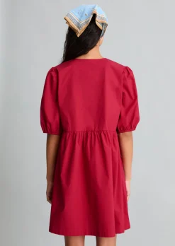 Kleid regular aus Baumwoll-Popeline