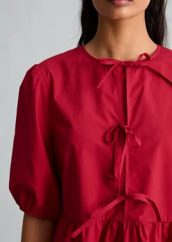 Kleid regular aus Baumwoll-Popeline