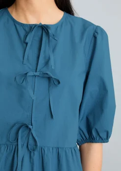 Kleid regular aus Baumwoll-Popeline