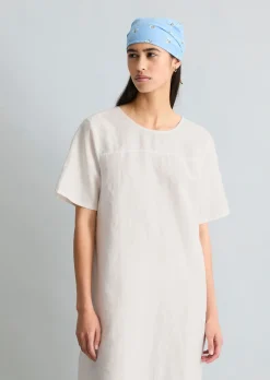 Kleid relaxed aus Leinen-Baumwolle-Mix