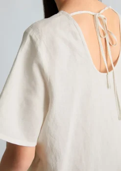 Kleid relaxed aus Leinen-Baumwolle-Mix
