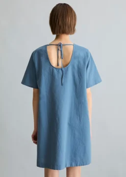 Kleid relaxed aus Leinen-Baumwolle-Mix