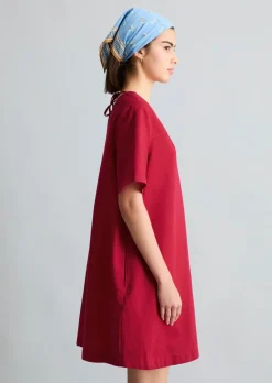 Kleid relaxed aus Leinen-Baumwolle-Mix