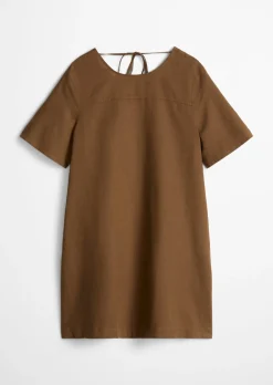 Kleid relaxed aus Leinen-Baumwolle-Mix